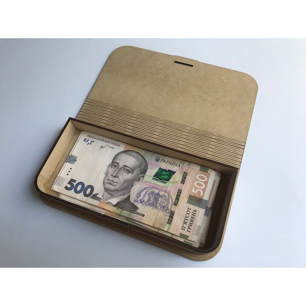 Скринька для грошей WoodLike (у подарунковій упаковці) wd001 фото