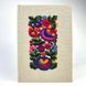 Notebook with embroidery light Multicolored flowers in a checkered pattern 22x15 cm 80 sheets Yaryna Chorna 20305-yach-klitynka photo 1