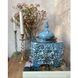 A blue-blue ceramic casket jar with a pattern 11896-yekeramika photo 1