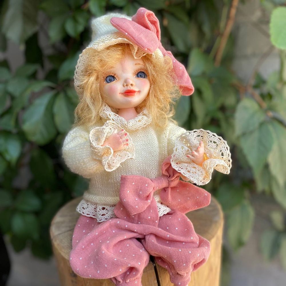 Handmade doll "Doll in pink" 20325-bila-raisa photo