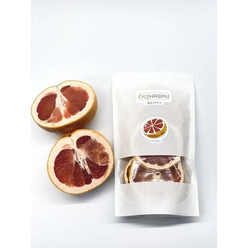 Organic Grapefruit Chips «Eco Nicy» - 50 grams, Without Sugar 13672-ekoniashky photo