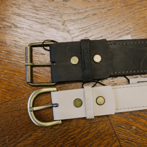 Leather belt UNIVERSAL Shuflia 7851 photo