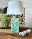 Turquoise-green lamp "Four sides" 11151-yekeramika photo 1