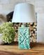 Turquoise-green lamp "Four sides" 11151-yekeramika photo 3