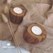 Round candlestick, cut, natural wood, handmade, NATURAL series, DEEPWOOD, 6 cm 12885-6-deepwood photo 3