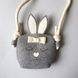 Children's handbag "Bunny", color Gray melange 11355-gray-mimiami photo 1