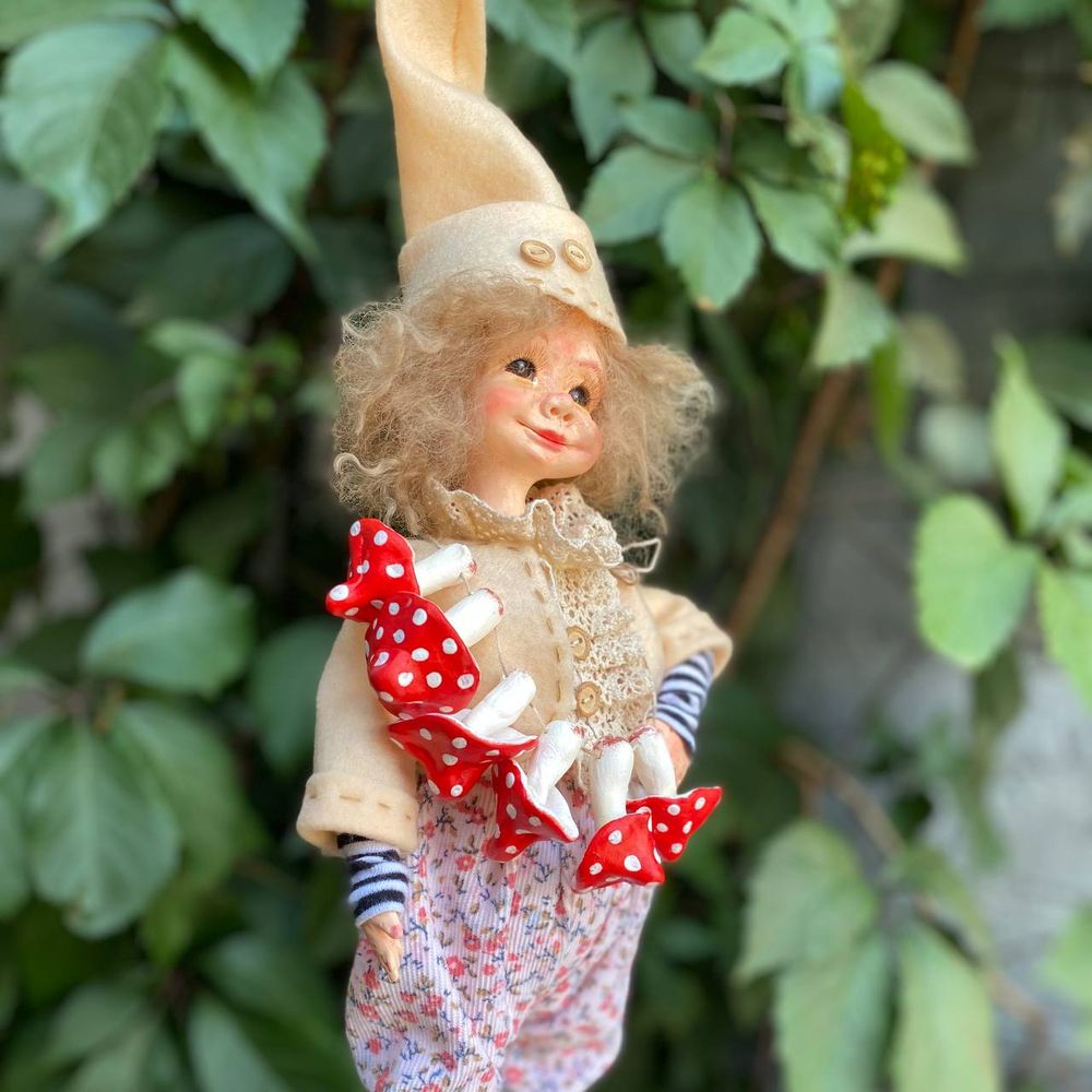 Handmade doll "Forest with mushroom leg" 20326-bila-raisa photo