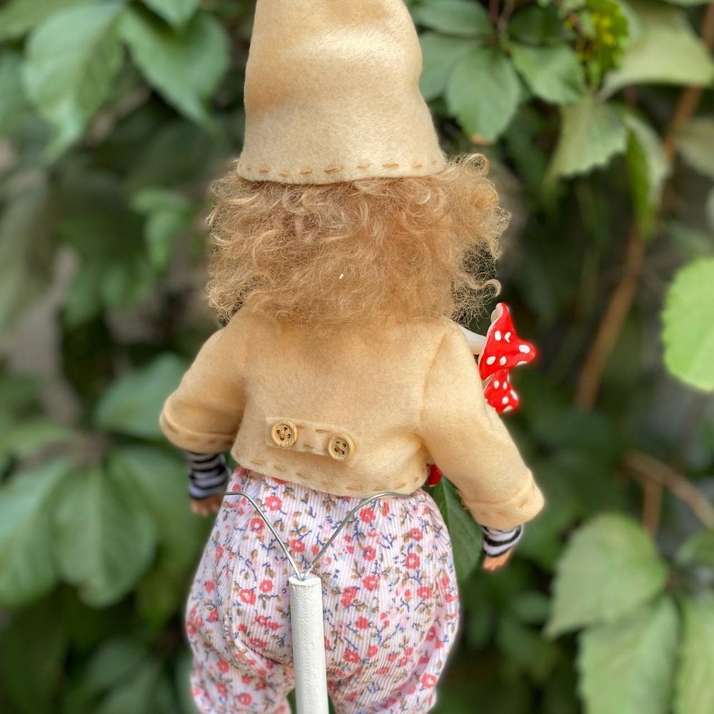 Handmade doll Forest with mushroom leg 20326-bila-raisa photo