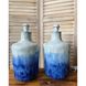 Ceramic table lamp on a white-blue gradient base 11369-yekeramika photo 2