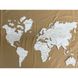 Дерев'яна мапа світу на стіну, колір white, 100х60 см, без підсвітки, в картонній коробці 10072-white-100x60-factura фото