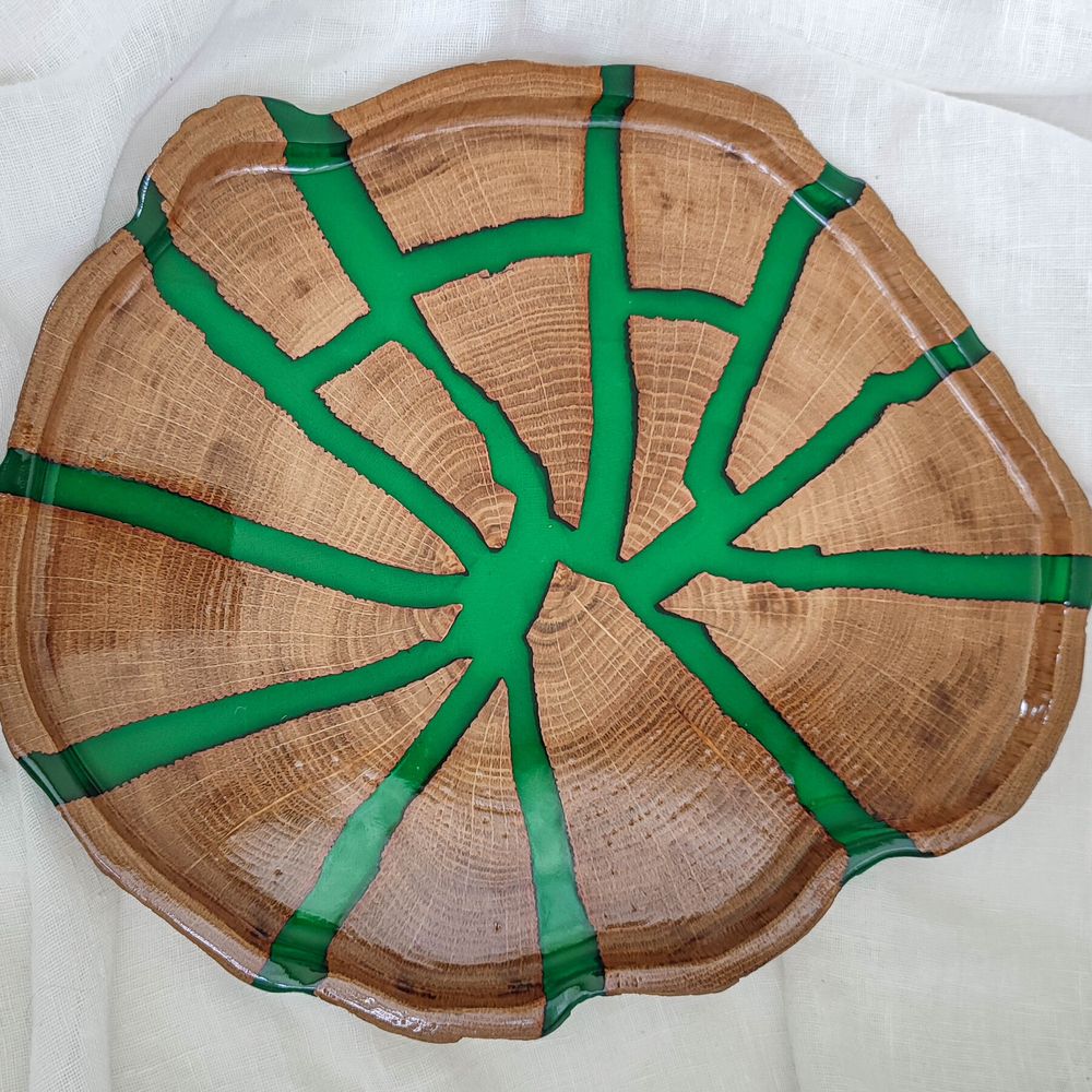 Sliced tray, natural wood, handmade, NATURAL series, DEEPWOOD, 17 cm 12912-17-deepwood photo