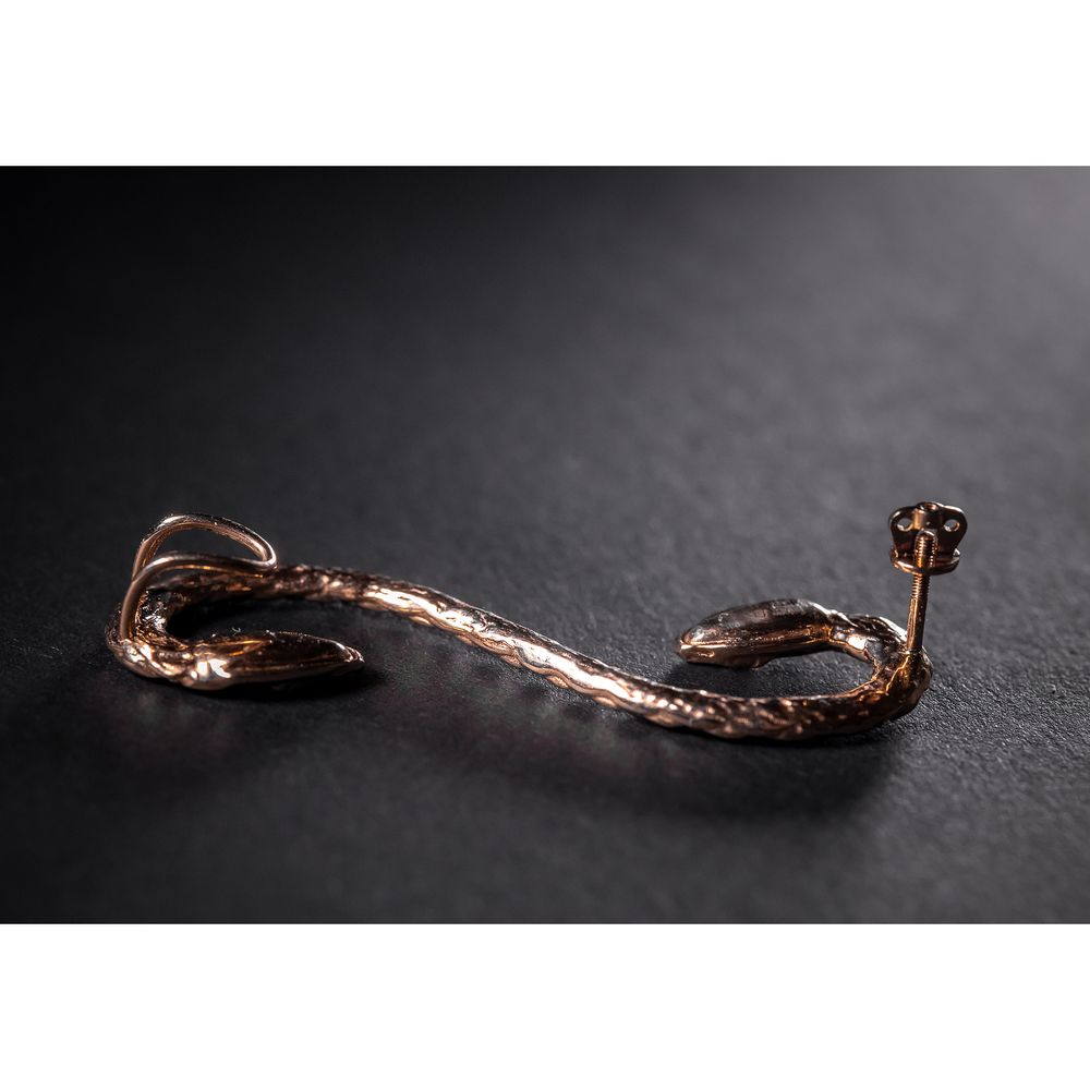 Mono earring gold "Snake" TM "Kentavrida" 13711-kentavrida photo