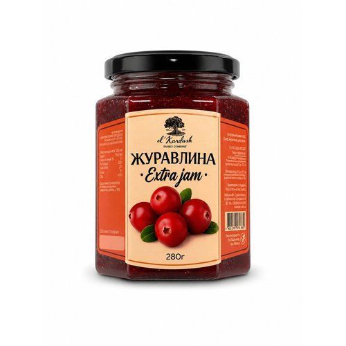 Джем Журавлина 280 мл El'Kardash FAMILY COMPANY 24363-280ml-kardash фото