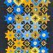 Notebook with embroidery black Blue-yellow roses in a checkered pattern 22x15 cm 80 sheets Yaryna Chorna 10142-yach-klitynka photo 2