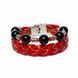 Handmade leather bracelet with black beads SL leather 23968-sl-leather photo 3