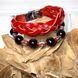 Handmade leather bracelet with black beads SL leather 23968-sl-leather photo 4