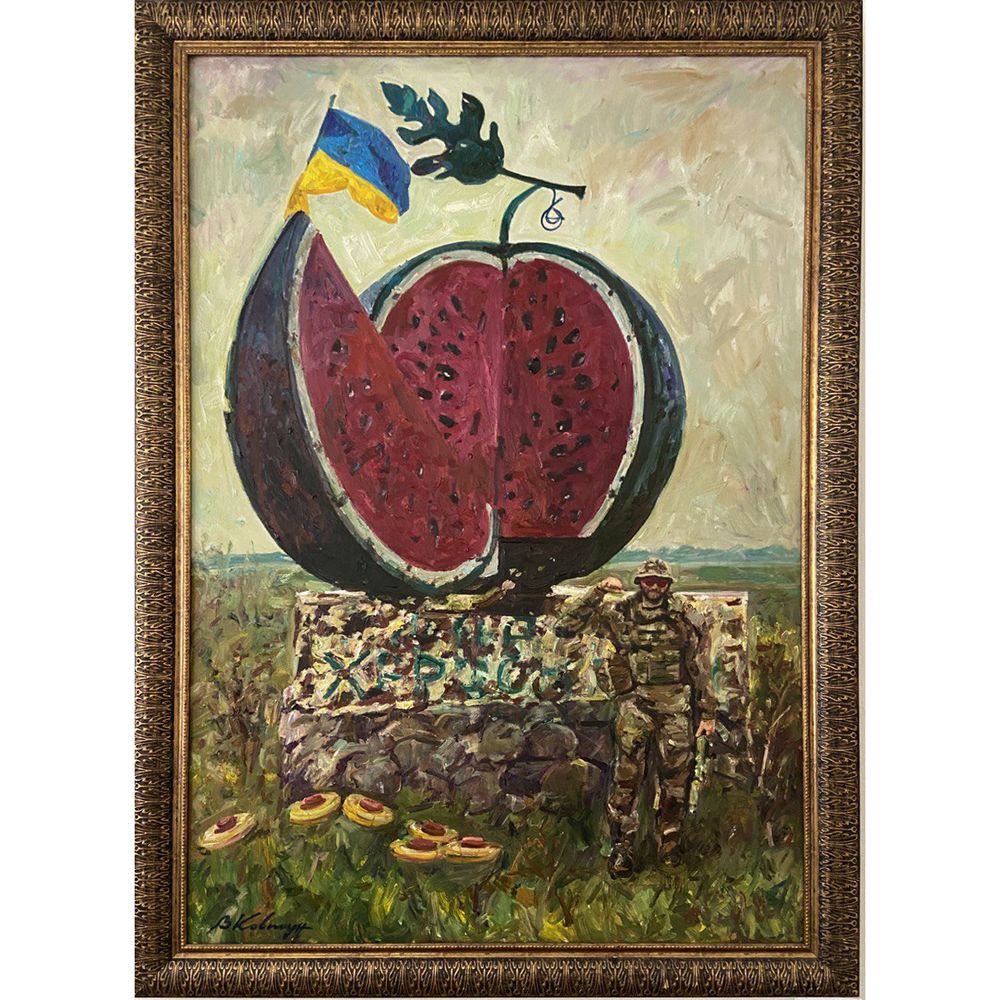 Painting "There are watermelons", Viktor Kovtun, oil on canvas 10240-KovtV photo