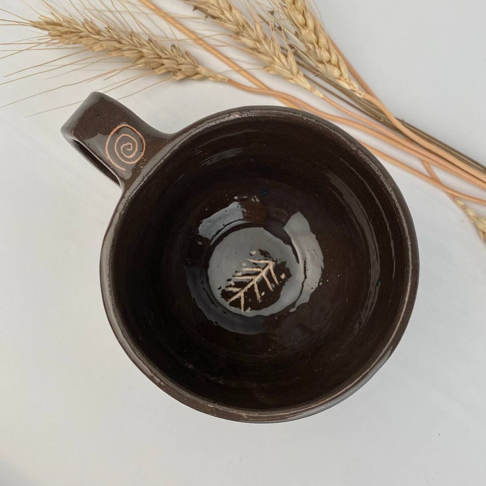 Trypillya Motifs Ceramic Cup 16106-tviykraft photo