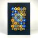 Notebook with embroidery black Blue-yellow roses in a line 22x15 cm 80 sheets Yaryna Chorna 10142-yach-linija photo 1