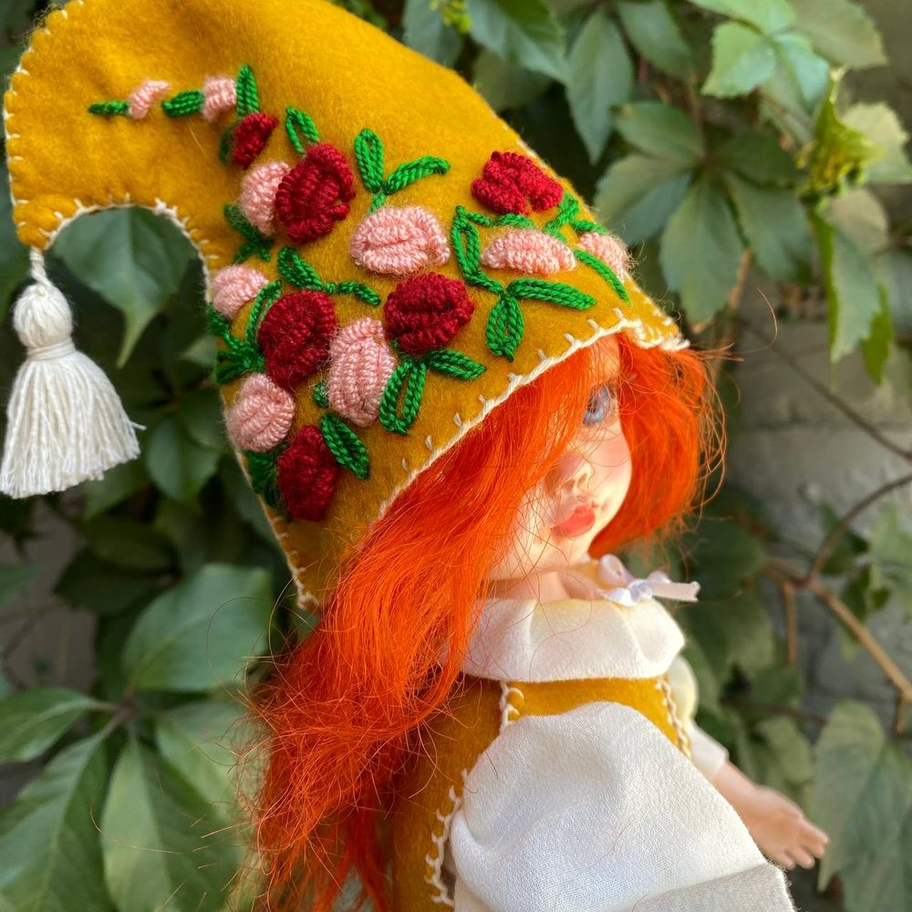 Handmade doll "Red-haired elf with a goose" 20329-bila-raisa photo