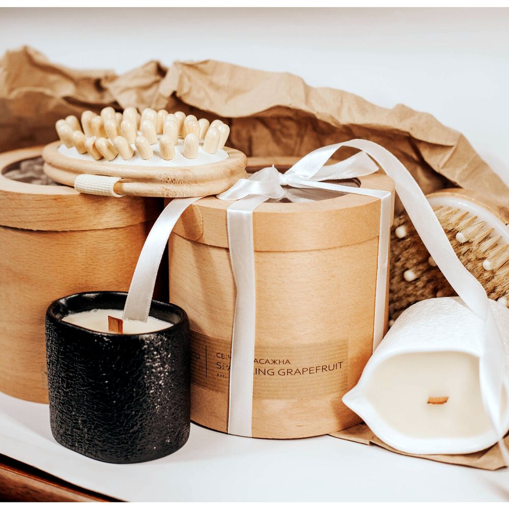 Massage anti-cellulite candle in a plaster pot PRO.ECO 17460-proeco photo