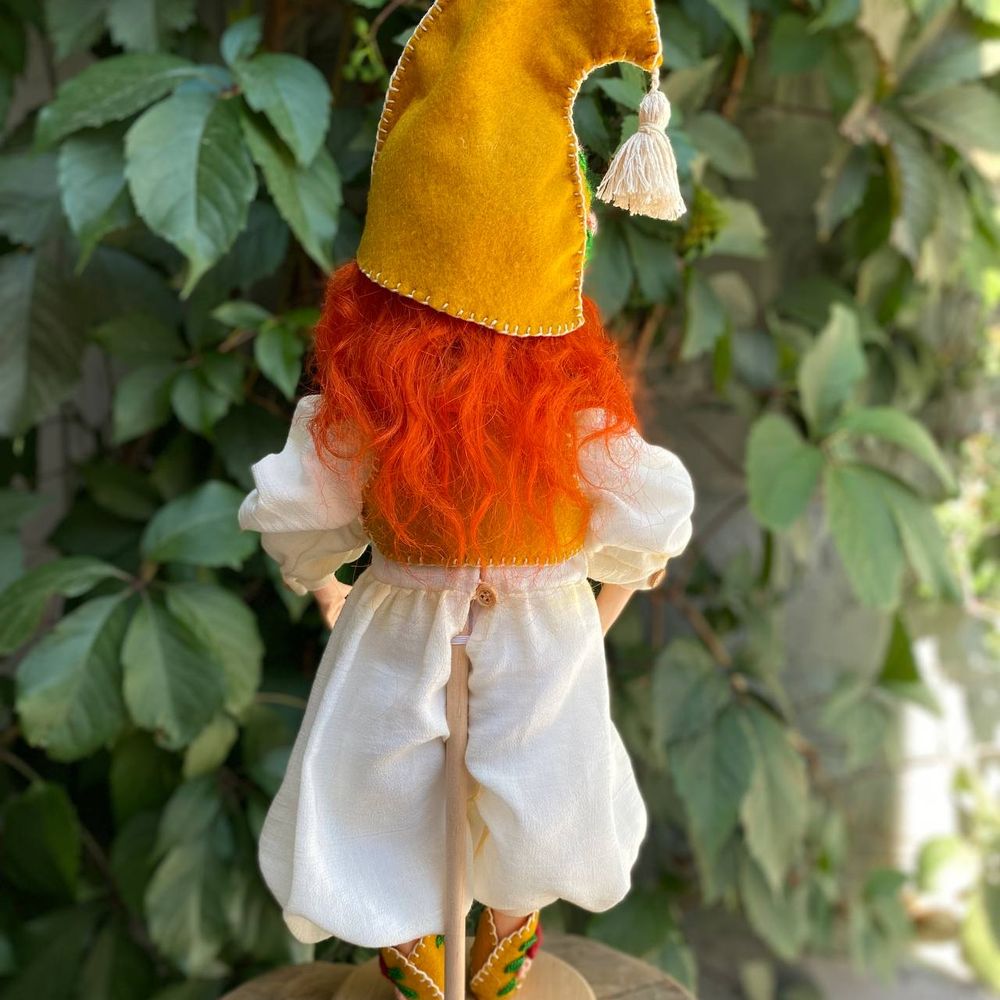 Handmade doll "Red-haired elf with a goose" 20329-bila-raisa photo