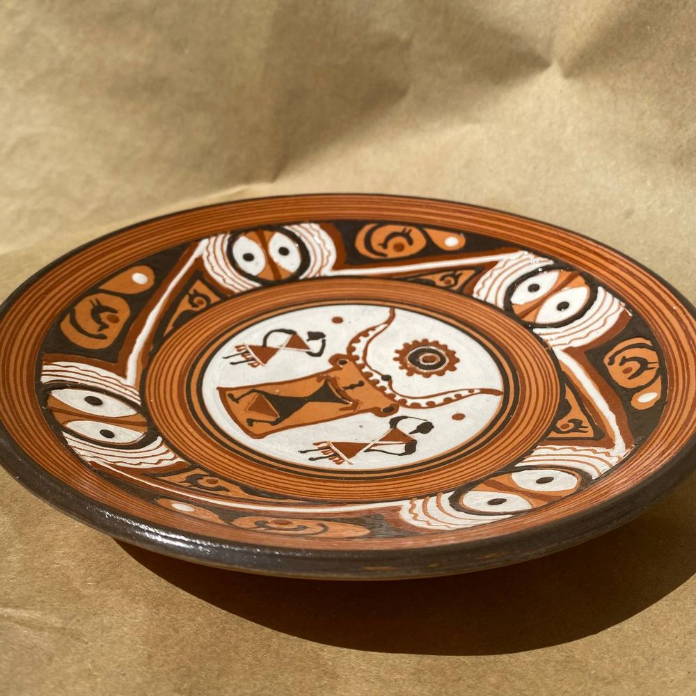 Ceramic plate "Trypil village" 16015-itskraft photo