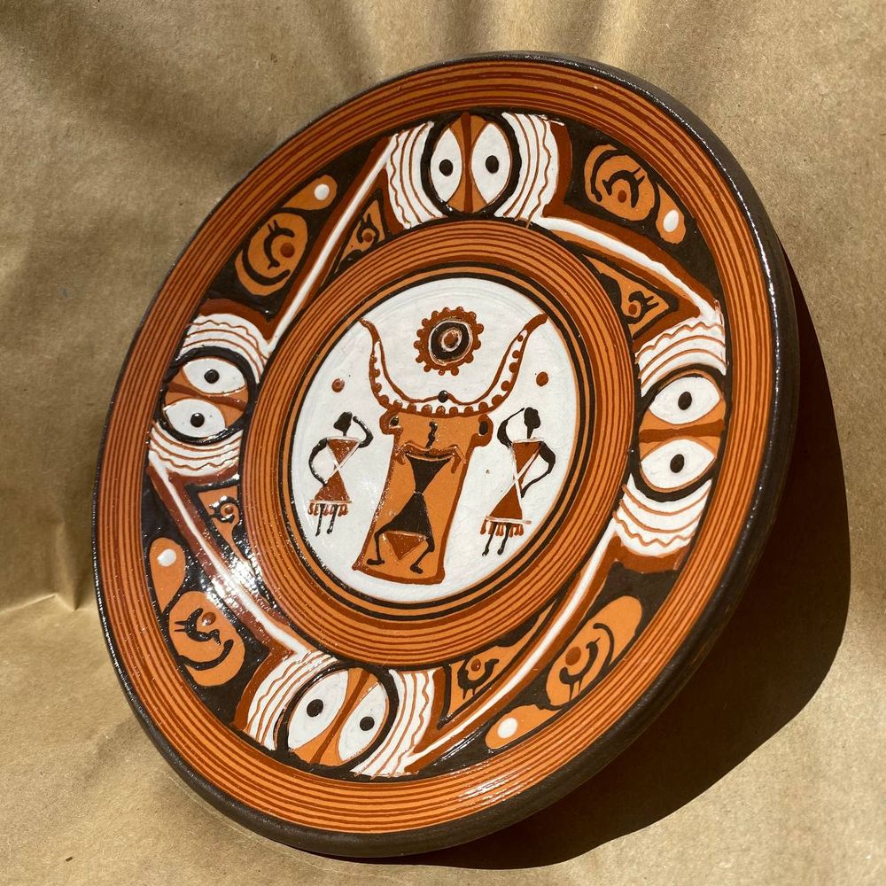 Ceramic plate "Trypil village" 16015-itskraft photo