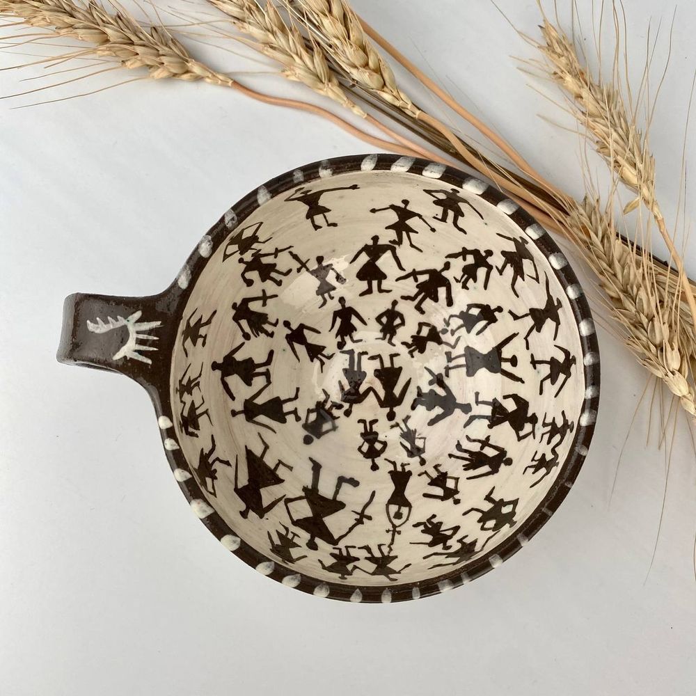 Trypillya Dance Ceramic Cup 16107-tviykraft photo