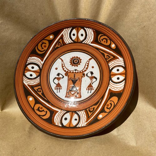 Ceramic plate "Trypil village" 16015-itskraft photo