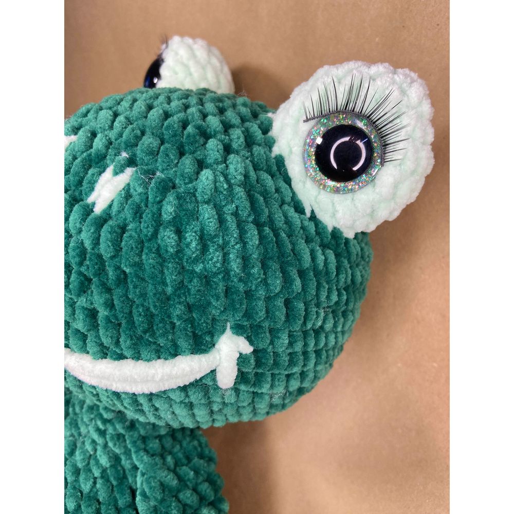 Іграшка плюшева Жабеня, колір зелений, розмір 52*22*15 см 11246-toypab фото