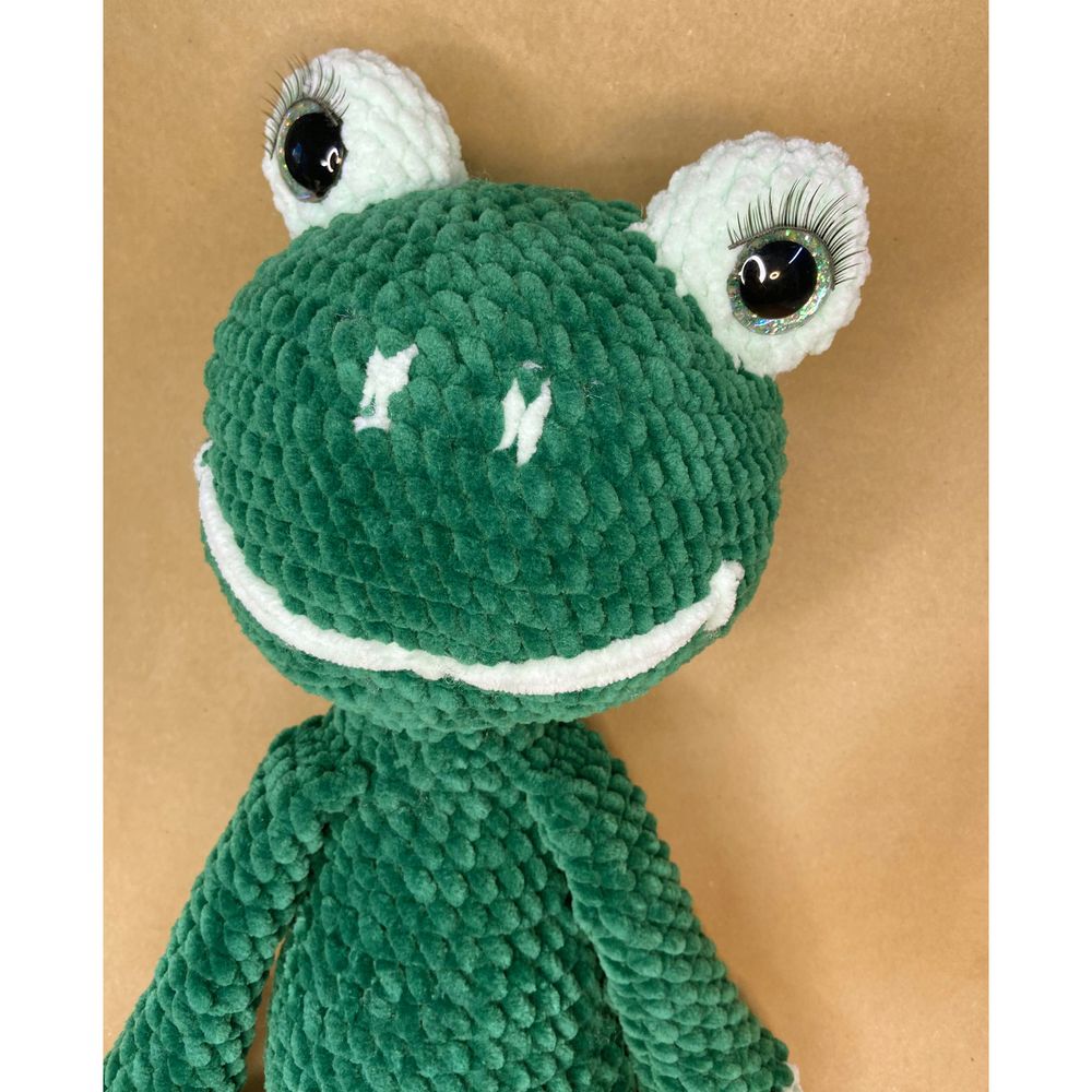 Plush toy Frog, color green, size 52*22*15 cm 11246-toypab photo
