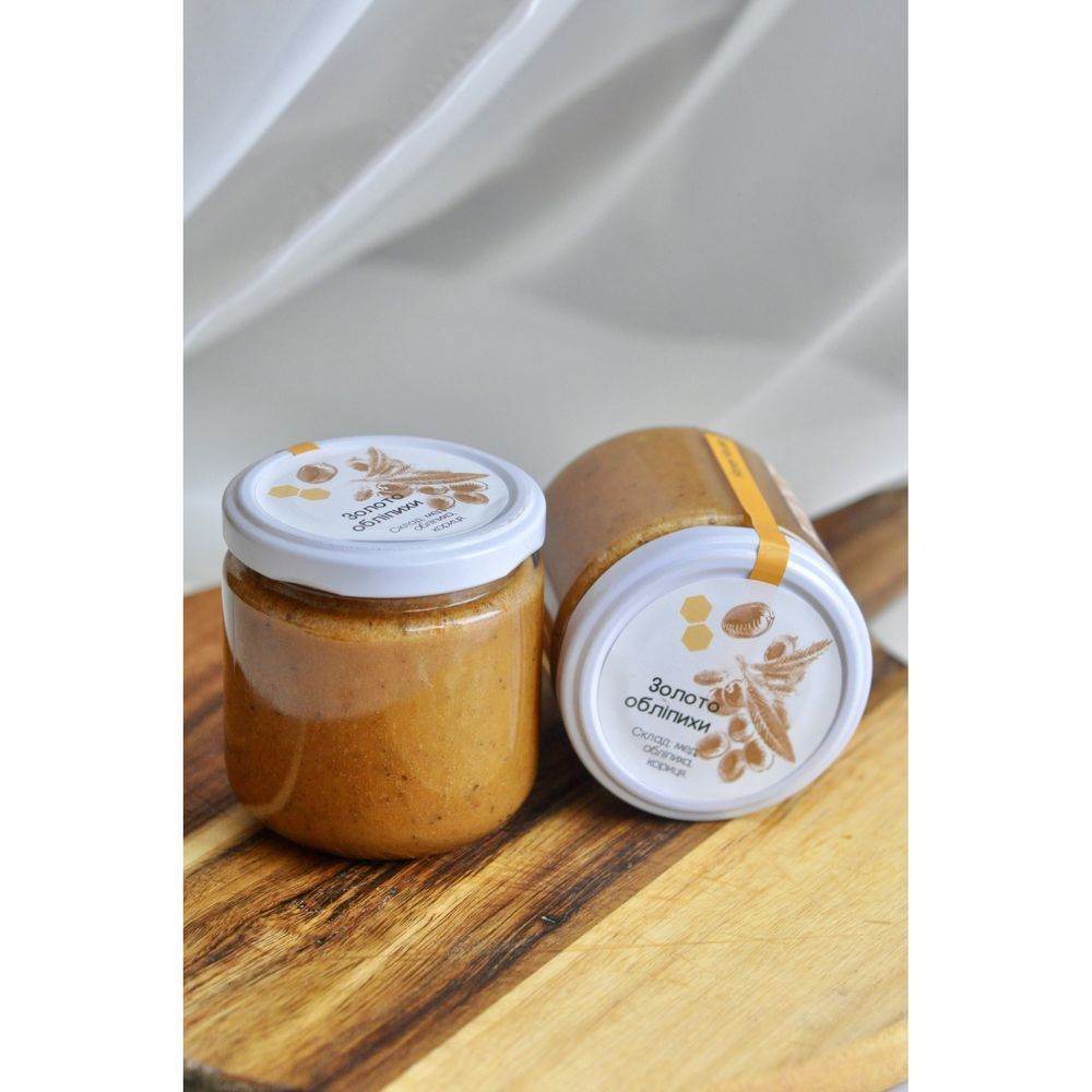 Крем мед Золото обліпихи обліпихою та корицею Honey House 200 мл 22531-200ml-honey-house фото