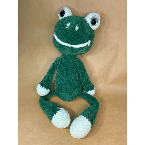 Plush toy Frog, color green, size 52*22*15 cm 11246-toypab photo