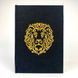 Notebook with embroidery black Lion in a checkered pattern 22x15 cm 80 sheets Yaryna Chorna 10143-yach-klitynka photo 1