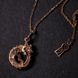 The pendant is silver in gilding "Ouroboros" TM Secret garden 18602-secr-garden photo 3
