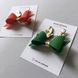 Hairpin "Bow with horns", color green, red 17203-mimiami photo 1