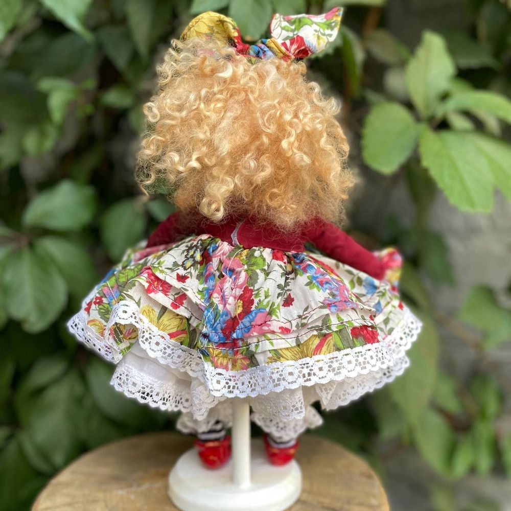 Handmade doll "Maryka with a cat" 20331-bila-raisa photo