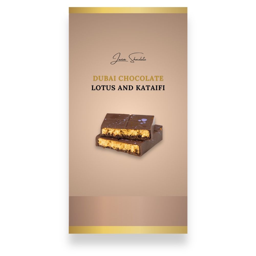 Dubai chocolate biscuit "Lotus and Kataifi" LAVIVA 14850-laviva photo