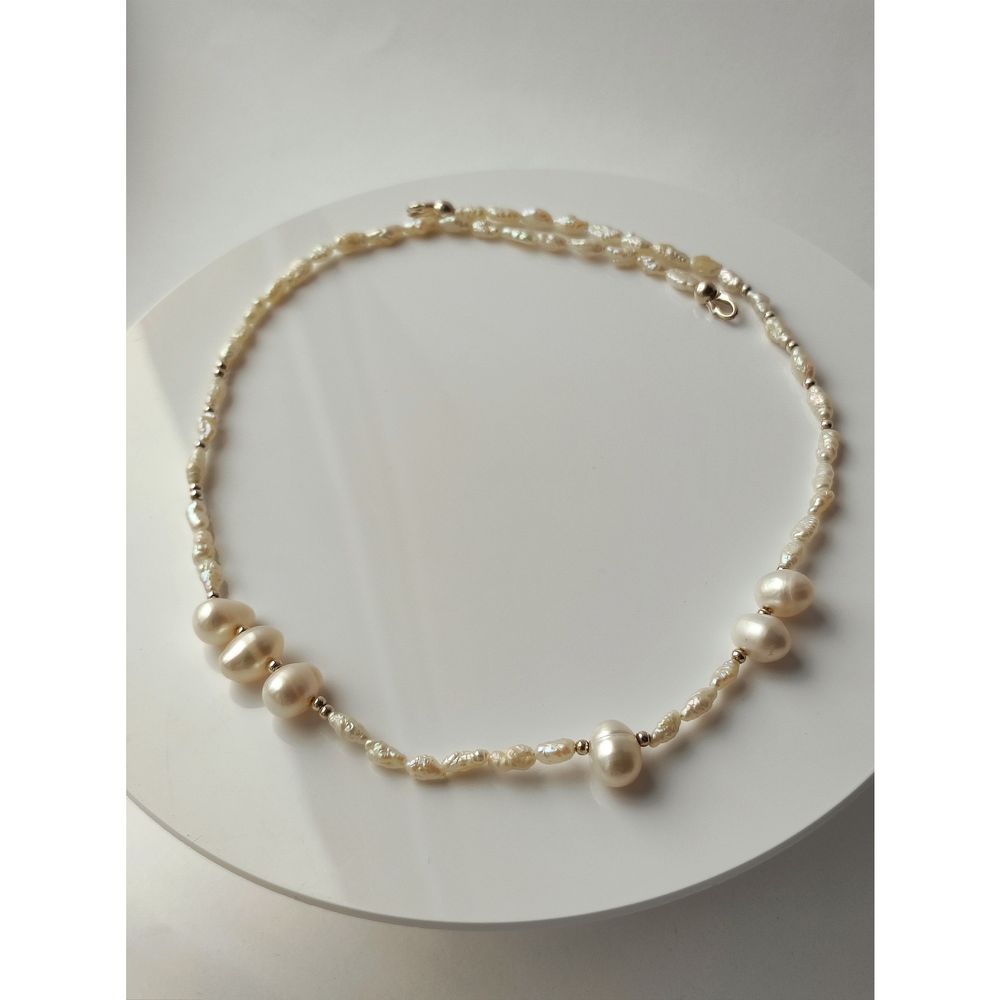 Pearl necklace of different shapes 20665-free-clasp-d-jewelry photo