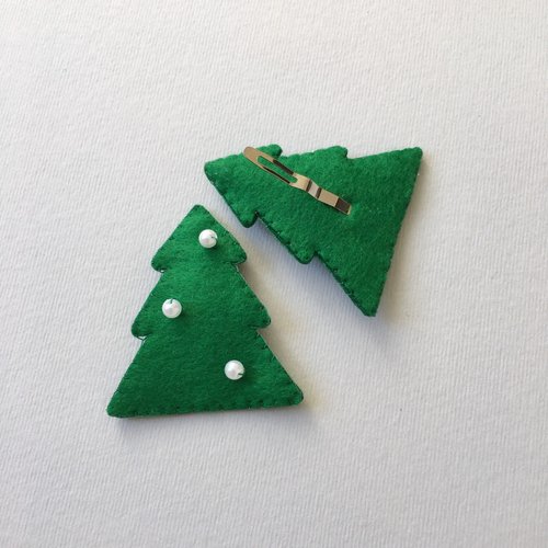 Hairpin "Christmas tree", color green 17204-mimiami photo