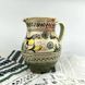 Medium handmade ceramic pitcher Bar style with rooster and flower motif Ceramics of Podillia 24159-keram-pod photo 4