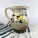 Medium handmade ceramic pitcher Bar style with rooster and flower motif Ceramics of Podillia 24159-keram-pod photo 1