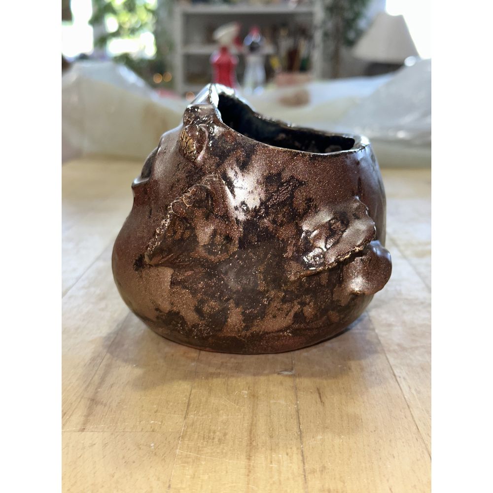 Mushroom ceramic pot KAPSI, handmade 12757-kapsi photo