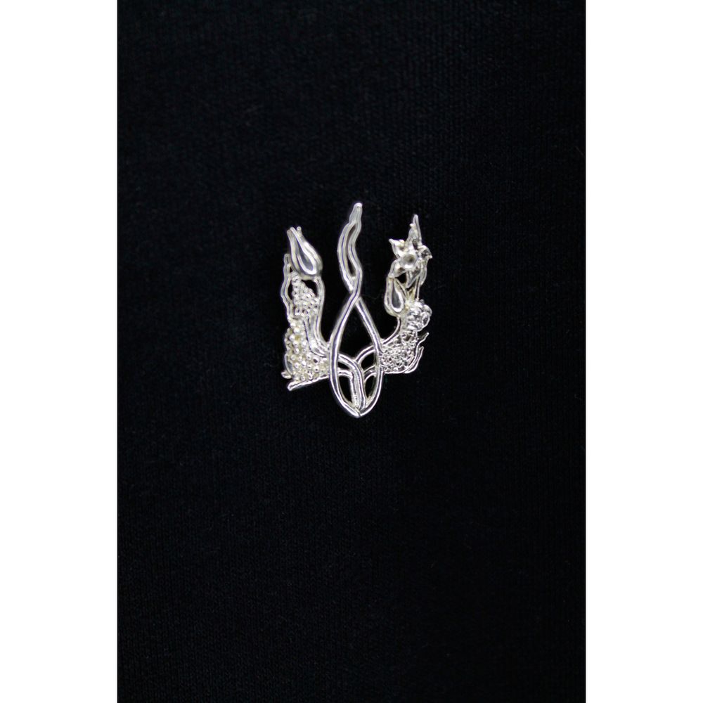 Brooch "Flowering trident" (silver with rhodium) 13350-nigramadr photo