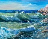 Картина «Чорне море», Наталія Расп, полотно, олія, 55х65, 2019 10879-RaspN фото