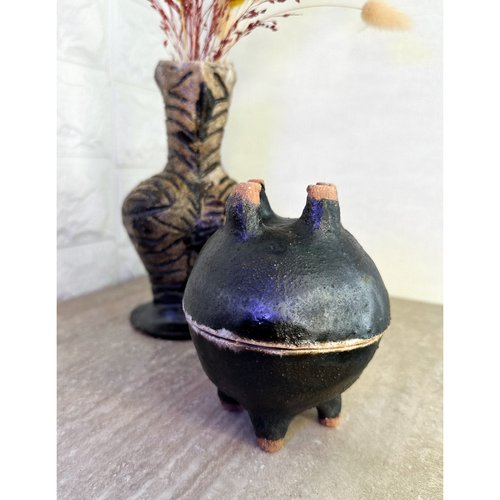 Bowl with legs "Tripillia" ceramic TM Kentavrida, handmade 13702-kentavrida photo