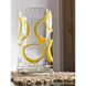 Прозора ваза з різнокольоровими бульбашками з використаної та врятованої скляної пляшки 17250-lay-bottle фото 9