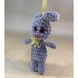 Keychain-toy plush Bunny, mocha color, size 23*9*5 cm 11248-toypab photo 4