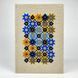 Notebook with embroidery light Blue-yellow roses in a checkered pattern 22x15 cm 80 sheets Yaryna Chorna 10144-yach-klitynka photo 1